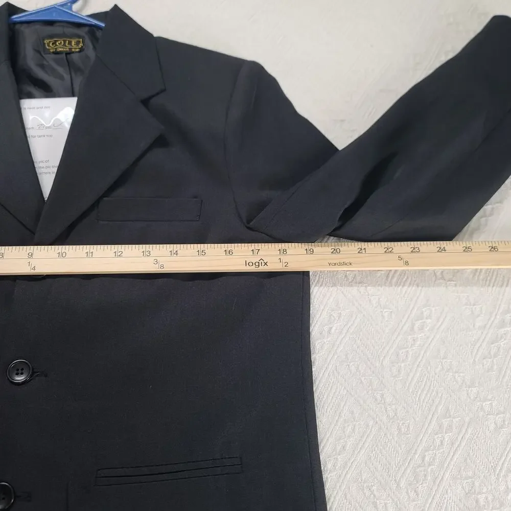 Cole by Sweet Kids boys Husky blazer black size 14H Formal Wedding Event Party